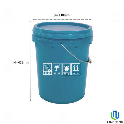 5 Gallon Food Grade Plastic Bucket With Handle Customized Color